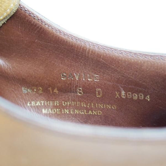 極上★クロケット&ジョーンズ 8D【★ハンドグレードライン/SAVILE/サビル】337ラスト/Crockett&Jones★c022