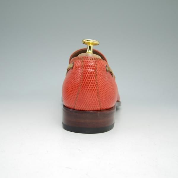未使用★カルミナ SIZE 7.5【★リザード革仕様/REAL LIZARD/トレーディングポスト別注品】タッセルローファー/Trading Post/CARMINA★c024