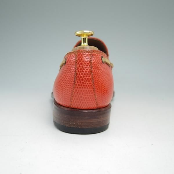 未使用★カルミナ SIZE 7.5【★リザード革仕様/REAL LIZARD/トレーディングポスト別注品】タッセルローファー/Trading Post/CARMINA★c024