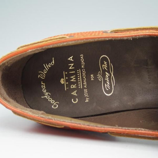 未使用★カルミナ SIZE 7.5【★リザード革仕様/REAL LIZARD/トレーディングポスト別注品】タッセルローファー/Trading Post/CARMINA★c024