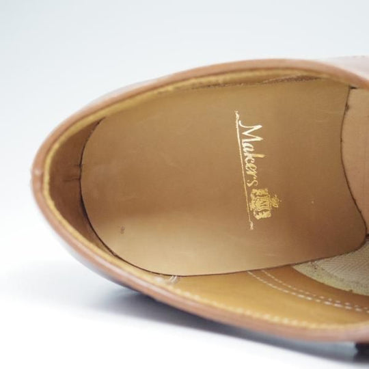 未使用★メイカーズ SIZE 7【定価￥96,660-★#4/コードバン仕様/Vチップ】ホーウィン/シェルコードバン/V TIP BLUCHER/Makers★c025