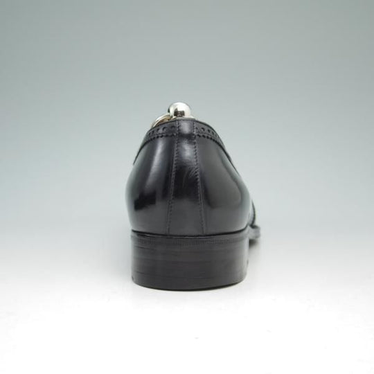 美品★(伊)タニノクリスチー SIZE 7.5【★定価15万円以上】タッセルローファー/108287/カーフ/NERO/黒/TANINO CRISCI★b997
