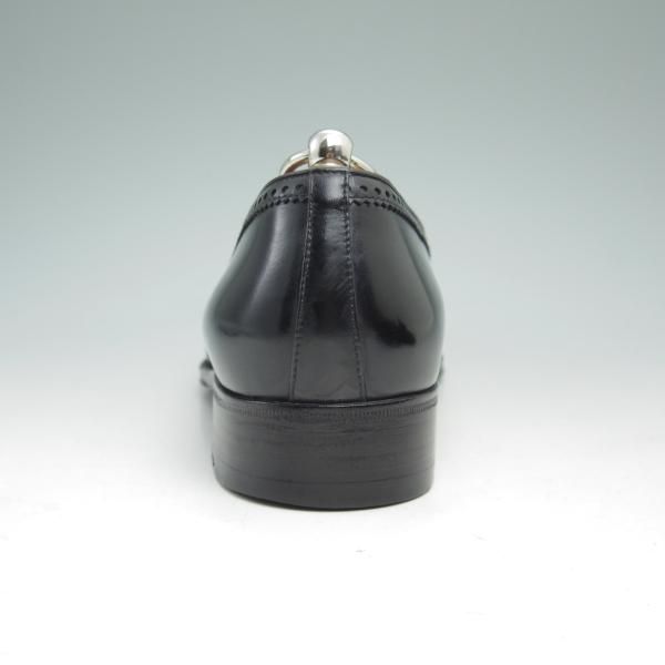 美品★(伊)タニノクリスチー SIZE 7.5【★定価15万円以上】タッセルローファー/108287/カーフ/NERO/黒/TANINO CRISCI★b997