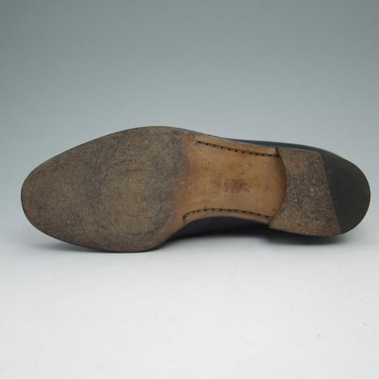 美品★(伊)タニノクリスチー SIZE 7.5【★定価15万円以上】タッセルローファー/108287/カーフ/NERO/黒/TANINO CRISCI★b997