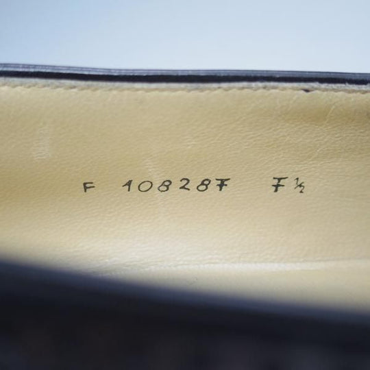 美品★(伊)タニノクリスチー SIZE 7.5【★定価15万円以上】タッセルローファー/108287/カーフ/NERO/黒/TANINO CRISCI★b997