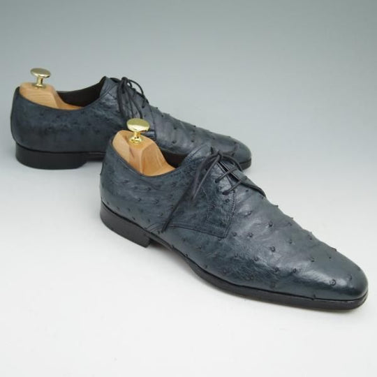 美品★(伊)ステファノビ SIZE 6.5【極希少★オーストリッチ仕様/トゥモローランド別注】TOMORROWLAND/プレーントゥ/STEFANO BI★b999