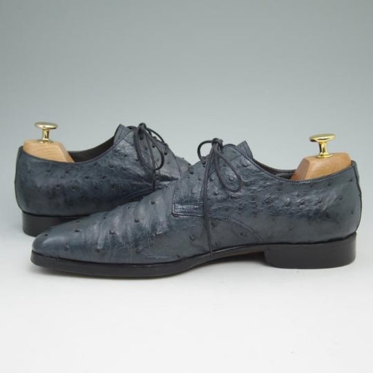 美品★(伊)ステファノビ SIZE 6.5【極希少★オーストリッチ仕様/トゥモローランド別注】TOMORROWLAND/プレーントゥ/STEFANO BI★b999