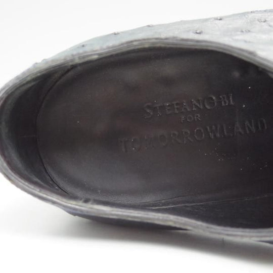 美品★(伊)ステファノビ SIZE 6.5【極希少★オーストリッチ仕様/トゥモローランド別注】TOMORROWLAND/プレーントゥ/STEFANO BI★b999
