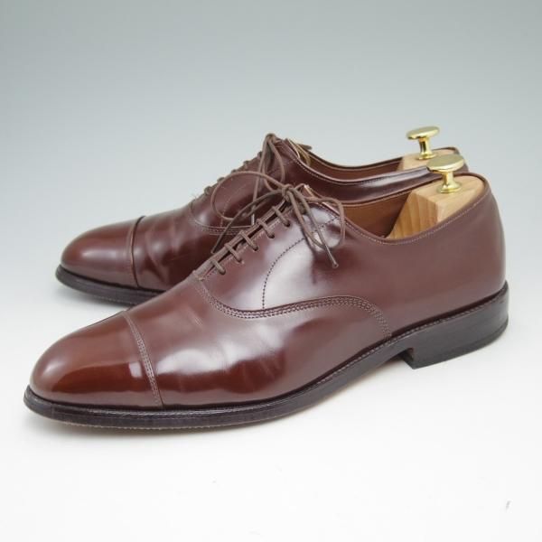 美品★(米)アレンエドモンズ 8E【貴重80'〜90's★パークアベニュー/Park Avenue/旧ロゴ仕様】ストレートチップ/赤茶/ALLEN EDMONDS★c001