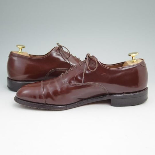 美品★(米)アレンエドモンズ 8E【貴重80'〜90's★パークアベニュー/Park Avenue/旧ロゴ仕様】ストレートチップ/赤茶/ALLEN EDMONDS★c001