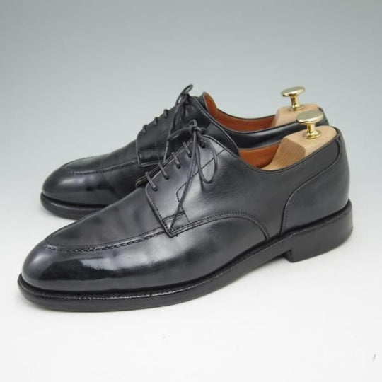 ★クロケット&ジョーンズ UK7/US7.5D【★ラルフローレン別注/Polo Ralph Lauren】Uチップ/ブラック/Crockett&Jones★c004