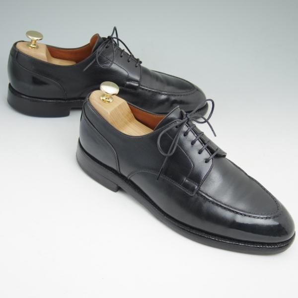 ★クロケット&ジョーンズ UK7/US7.5D【★ラルフローレン別注/Polo Ralph Lauren】Uチップ/ブラック/Crockett&Jones★c004