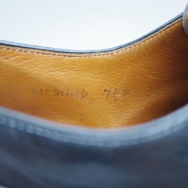 ★クロケット&ジョーンズ UK7/US7.5D【★ラルフローレン別注/Polo Ralph Lauren】Uチップ/ブラック/Crockett&Jones★c004