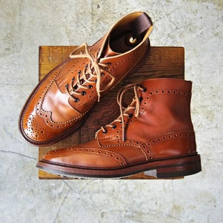 美品★トリッカーズ SIZE 7【★マロンアンティーク/MALTON/モールトン/M2508】ダイナイトソール/カーフ/カントリーブーツ/Tricker's★c006