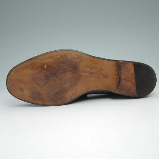 極美品★(伊)Silvano Sassetti製 US7.5D/UK7【★ラルフローレン/パープルレーベル別注】コインローファー/シルヴァノ・サセッティ★c008