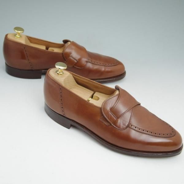美品★クロケット&ジョーンズ 7.5E【★90's製品/ポールスミス別注/Paul Smith】バタフライローファー/Crockett&Jones★c009