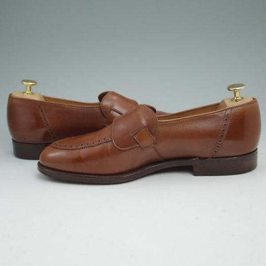 美品★クロケット&ジョーンズ 7.5E【★90's製品/ポールスミス別注/Paul Smith】バタフライローファー/Crockett&Jones★c009