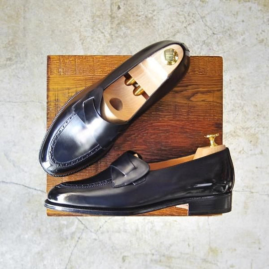 新品★(伊)タニノクリスチー SIZE 6.5【★当時の定価15万円以上/バタフライローファー】108399/カーフ/NERO/ブラック/TANINO CRISCI★c011