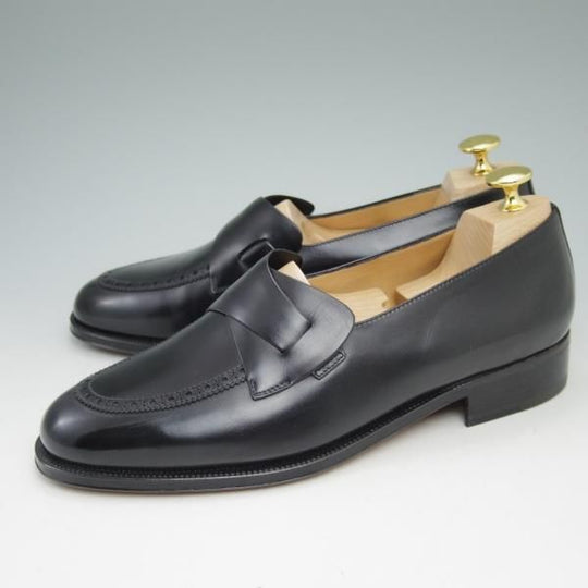 新品★(伊)タニノクリスチー SIZE 6.5【★当時の定価15万円以上/バタフライローファー】108399/カーフ/NERO/ブラック/TANINO CRISCI★c011