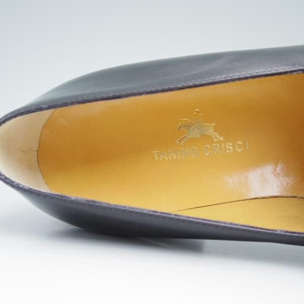 新品★(伊)タニノクリスチー SIZE 6.5【★当時の定価15万円以上/バタフライローファー】108399/カーフ/NERO/ブラック/TANINO CRISCI★c011