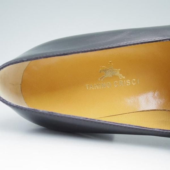 新品★(伊)タニノクリスチー SIZE 6.5【★当時の定価15万円以上/バタフライローファー】108399/カーフ/NERO/ブラック/TANINO CRISCI★c011