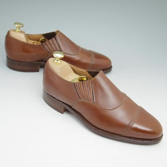 未使用★クロケット&ジョーンズ 5.5E【★90'sデッドストック品/ポールスミス別注/Paul Smith】サイドエラスティック/Crockett&Jones★c013