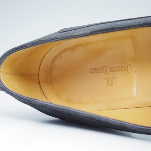 美品★ジョンロブ 7E【★タッセルローファー/4098ラスト】スエード/JOHN LOBB★c015