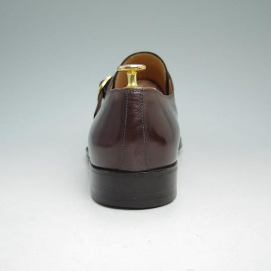 美品★(伊)タニノクリスチー SIZE 8【★定価15万円以上】モンクストラップ/128857/カーフ/ブラウン/TANINO CRISCI★c029