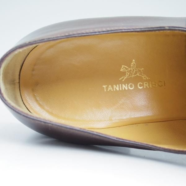 美品★(伊)タニノクリスチー SIZE 8【★定価15万円以上】モンクストラップ/128857/カーフ/ブラウン/TANINO CRISCI★c029