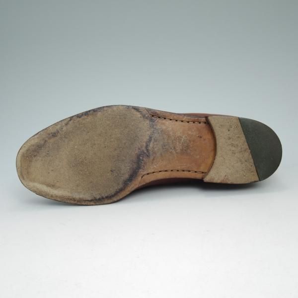 極上★(伊)タニノクリスチー SIZE 6.5【★定価15万円以上】コインローファー/125925/カーフ/ブラウン/TANINO CRISCI★c030