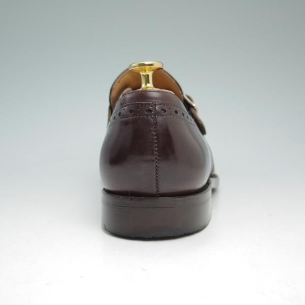 極美品★(英)Herring Shoes/ヘリング SIZE 7.5【★モンクストラップ/キルト付き】キルトモンク★c032