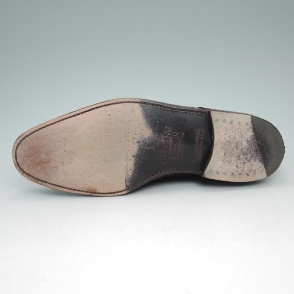 極美品★(英)Herring Shoes/ヘリング SIZE 7.5【★モンクストラップ/キルト付き】キルトモンク★c032