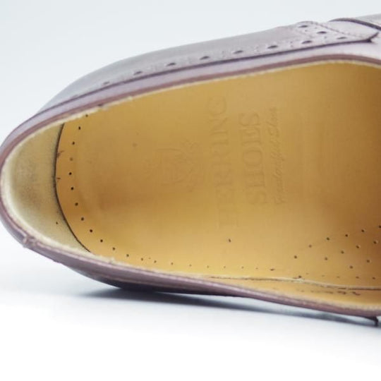 極美品★(英)Herring Shoes/ヘリング SIZE 7.5【★モンクストラップ/キルト付き】キルトモンク★c032