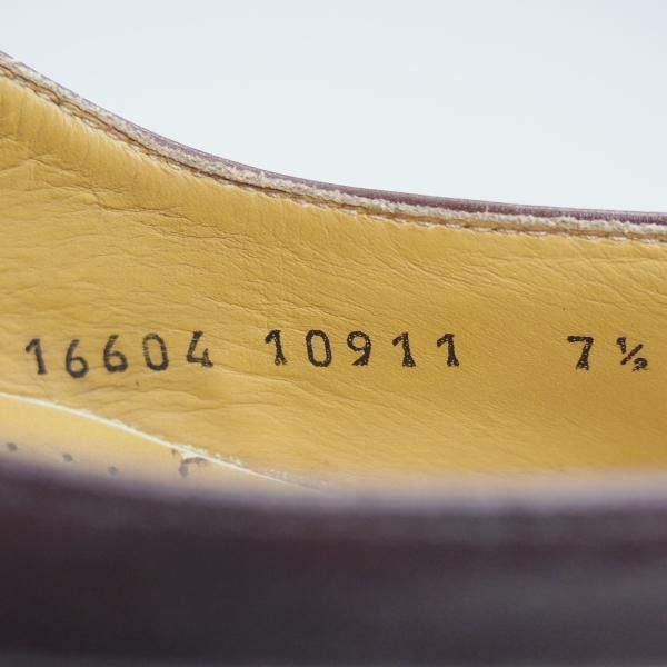 極美品★(英)Herring Shoes/ヘリング SIZE 7.5【★モンクストラップ/キルト付き】キルトモンク★c032