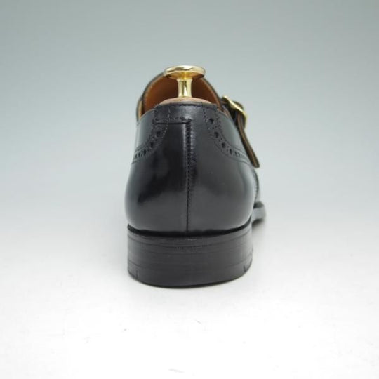 極美品★クロケット&ジョーンズ 7E【★CHALFONT/モンクストラップ】フルブローグ/Crockett&Jones★c034