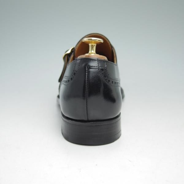 極美品★クロケット&ジョーンズ 7E【★CHALFONT/モンクストラップ】フルブローグ/Crockett&Jones★c034