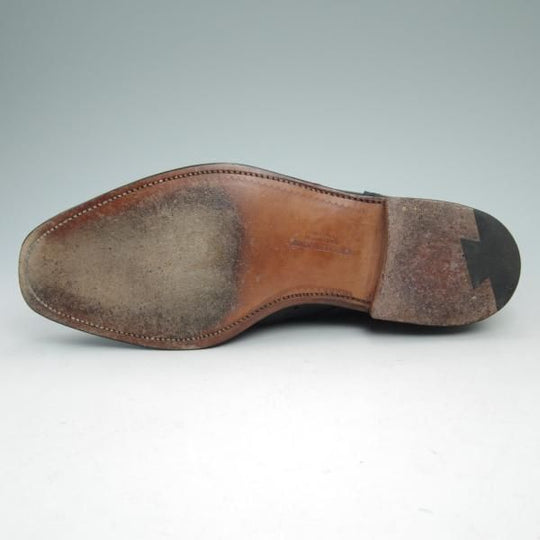 極美品★クロケット&ジョーンズ 7E【★CHALFONT/モンクストラップ】フルブローグ/Crockett&Jones★c034