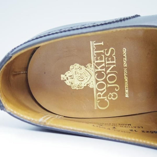 極美品★クロケット&ジョーンズ 7E【★CHALFONT/モンクストラップ】フルブローグ/Crockett&Jones★c034