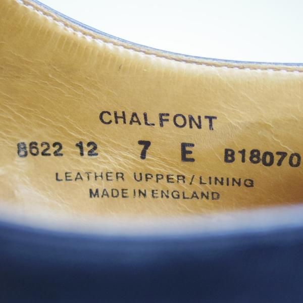 極美品★クロケット&ジョーンズ 7E【★CHALFONT/モンクストラップ】フルブローグ/Crockett&Jones★c034