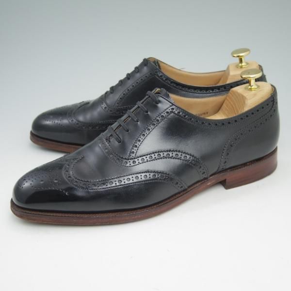 美品★クロケット&ジョーンズ 8.5E【★CANTERBURY/トゥモローランド別注】317ラスト/フルブローグ/TOMORROWLAND/Crockett&Jones★c035