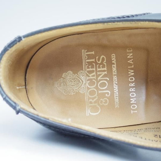 美品★クロケット&ジョーンズ 8.5E【★CANTERBURY/トゥモローランド別注】317ラスト/フルブローグ/TOMORROWLAND/Crockett&Jones★c035
