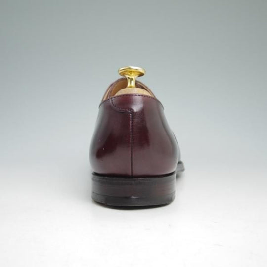 美品★クロケット&ジョーンズ 6.5E【★ポールスミス別注/Paul Smith】348ラスト/ストレートチップ/バーガンディー/Crockett&Jones★c036