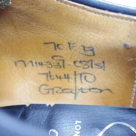 美品★チャーチ 70F/UK7【★旧チャーチ/ブックバインダーカーフ/73ラスト】グラフトン/GRAFTON/3都市ロゴ/Church's★c037