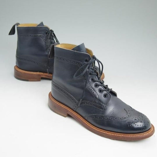 極上★トリッカーズ(レディース) SIZE 6【★カントリーブーツ/L2508/ネイビー色】NAVY BLUE ANILINE/ブーツ/ウイングチップ/Tricker's★c038