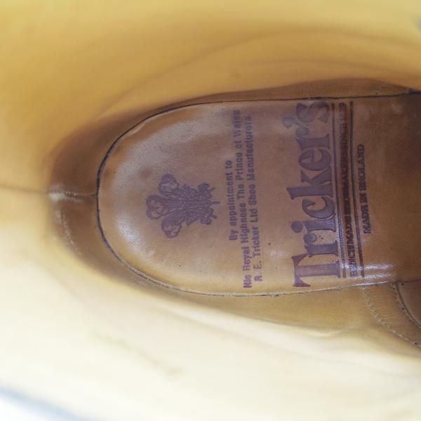 極上★トリッカーズ(レディース) SIZE 6【★カントリーブーツ/L2508/ネイビー色】NAVY BLUE ANILINE/ブーツ/ウイングチップ/Tricker's★c038