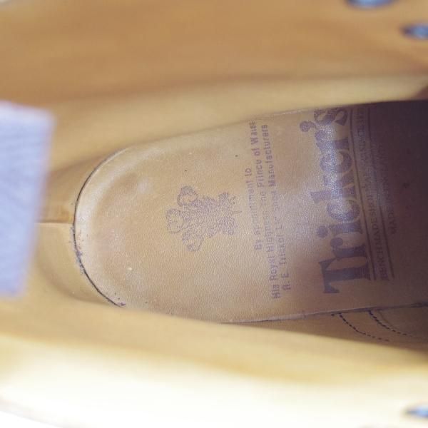 極美品★トリッカーズ(レディース) SIZE 5【★シーシェイド/カントリーブーツ/L2508】TAN C Shade/ブーツ/ウイングチップ/Tricker's★c039