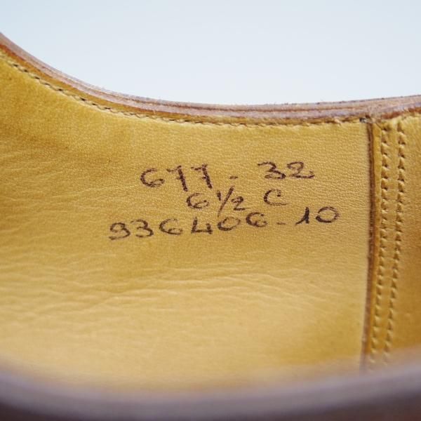 ★JM.ウェストン 6.5C【定価33.4万円★ハントダービー/旧ロゴ/32ラスト】677/ドゴール/エプロンダービー/Weston/ウエストン★c040