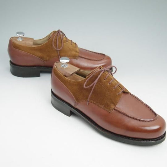 極上★パラブーツ SIZE 8【★希少!!ドレス仕様シャンボード/CHAMBORD】リスレザー×スエード/アクティブソール/Uチップ/Paraboot★c041