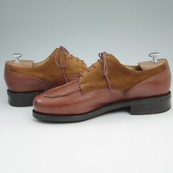 極上★パラブーツ SIZE 8【★希少!!ドレス仕様シャンボード/CHAMBORD】リスレザー×スエード/アクティブソール/Uチップ/Paraboot★c041