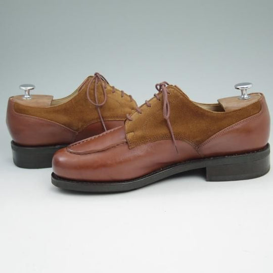 極上★パラブーツ SIZE 8【★希少!!ドレス仕様シャンボード/CHAMBORD】リスレザー×スエード/アクティブソール/Uチップ/Paraboot★c041